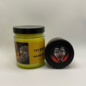 2 Handmade Candles Of Dracula And The Mummy Bundle. Fantasy And Horror.